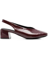 Linda Baumann - Patent-Finish Slingback Pumps - Lyst