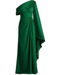 【Tadashi Shoji】REBA EMBELLISHED CAPE OVERLAY GOWN Tadashi Shoji Reba Embellished Cape Overlay Gown