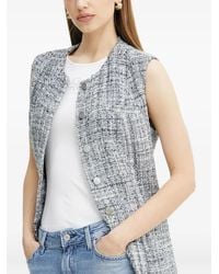 Guess - Weste aus Tweed - Lyst