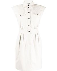 Pinko Denim Jurk - Wit