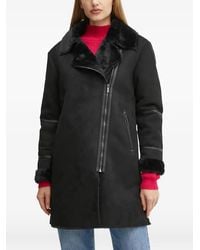 Morgan - Faux-Fur Trim Coat - Lyst