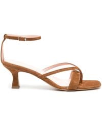 Anna F. - 3269 Suede Sandals - Lyst