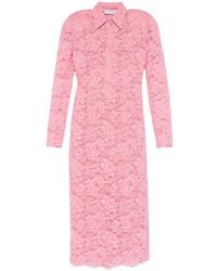 ROWEN ROSE - Floral-Lace Polo-Collar Dress - Lyst