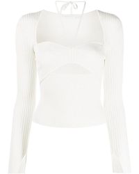 Jonathan Simkhai - Alexia Cut-out Ribbed-knit Top - Lyst