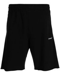 Off-White c/o Virgil Abloh - Single Arrow Cotton Track Shorts - Lyst