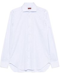 Barba Napoli - Check-Pattern Long-Sleeve Shirt - Lyst