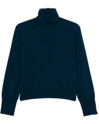 Erika Cavallini Semi Couture - Boris Button-Back Roll-Neck Sweater - Lyst