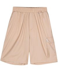 FAMILY FIRST - Striped Twill Shorts - Lyst