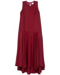 P.A.R.O.S.H. - Sleeveless Panelled Midi Dress - Lyst
