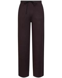 Hevò - Torremozza Drawstring-Waistband Knitted Trousers - Lyst