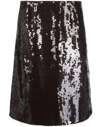 16Arlington - Wile Sequinned Midi Skirt - Lyst