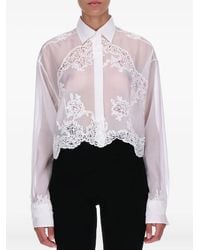 Ermanno Scervino - レーストリム シャツ - Lyst