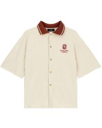 Amiri - Ma Chateau リブカラー ロゴ シャツ - Lyst
