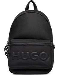 HUGO - Zaino Con Placca Logo - Lyst