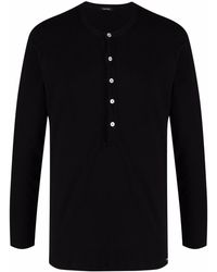 Tom Ford - Round-neck Henley T-shirt - Lyst