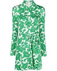 Diane von Furstenberg - Didi Floral-Print Shirtdress - Lyst
