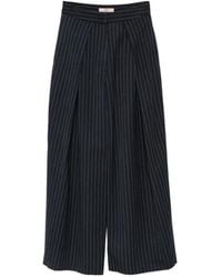 Carla G - Pinstripe-Pattern Tailored Trousers - Lyst