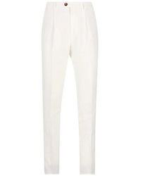 Brunello Cucinelli - Pleated Tailored Trousers - Lyst