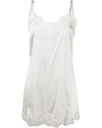 Dolce & Gabbana - レースディテール スリップドレス - Lyst