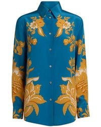 Etro - Floral-Print Button-Up Shirt - Lyst
