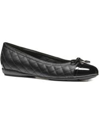 Geox - Quilted-Pattern Ballet Flats - Lyst