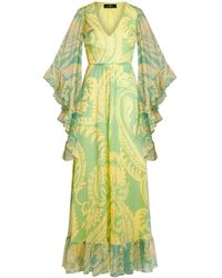 Etro - Silk Dress With Graphic Print - Lyst