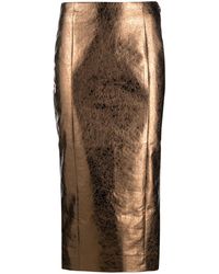 ROTATE BIRGER CHRISTENSEN - Rotate Textured Pencil Skirt - Lyst