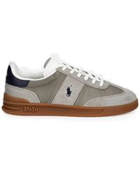 Polo Ralph Lauren - Panelled Suede-Trim Sneakers - Lyst