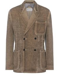 Maison Margiela - Double-Breasted Wool Blazer - Lyst