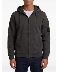 Stone Island - 6100016 Brushed Organic-Cotton Fleece Sweatshirt - Lyst
