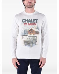 MC2 Saint Barth - Heron Crewneck Crewneck With Intarsia And Embroidery - Lyst