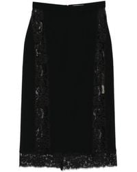 Elie Saab - Lace Midi Skirt - Lyst