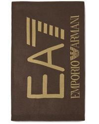 EA7 - Ea7 Logo-Intarsia Scarf - Lyst