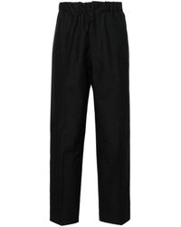 Jil Sander - Elasticated-waistband Cotton Trousers - Lyst