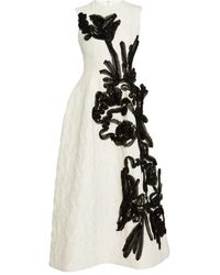 Erdem - Vestido sin mangas con apliques florales - Lyst