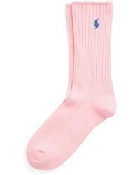 Polo Ralph Lauren - Embroidered Ribbed Socks - Lyst