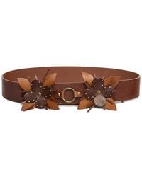 Isabel Marant - Aska Leren Riem Verfraaid Met Bloemen - Lyst