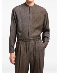 Giorgio Armani - Printed Shirt Jacket - Lyst