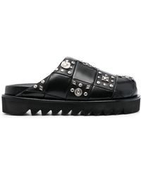 Toga - Stud-detail Leather Clogs - Lyst