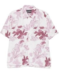 Marc O' Polo - Floral-Print Short-Sleeve Shirt - Lyst