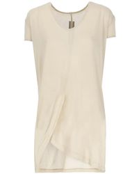 Rick Owens - Temple Hiked T V-Neck T-Shirt - Lyst