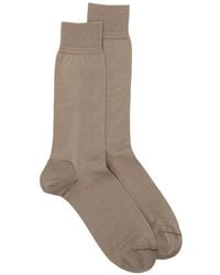 ZEGNA - Tonal-Stitching Socks - Lyst