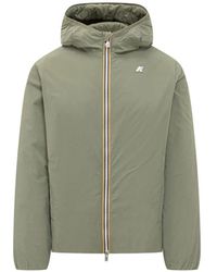 K-Way - Plain Warm Hooded Jacket - Lyst