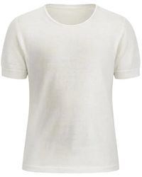 Hannes Roether - Fine-Knit Short-Sleeve T-Shirt - Lyst