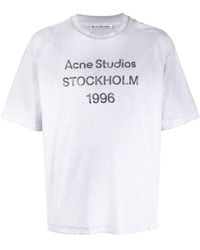 Acne Studios - Logo Stockholm 1996-print T-shirt - Lyst
