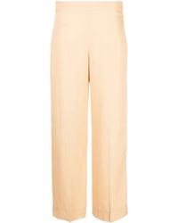 Jil Sander - High-Waist Wide-Leg Trousers - Lyst