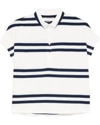 Majestic Filatures - Striped Polo Shirt - Lyst