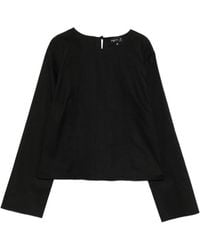 agnès b. - Pintuck Long-Sleeve Blouse - Lyst