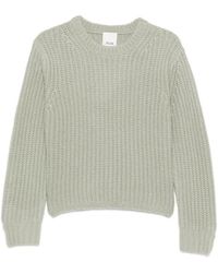 Allude - Ribbed-Knit Crew-Neck Sweater - Lyst