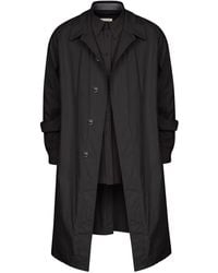 Maison Margiela - Cotton Trench Coat With Double Collar - Lyst